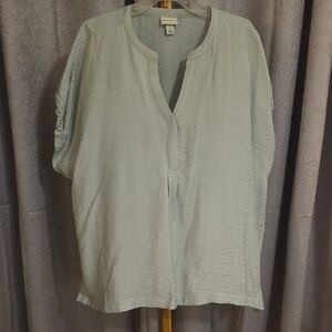 Ava & Viv Light Green Blouse